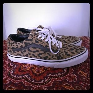 Leopard print vans